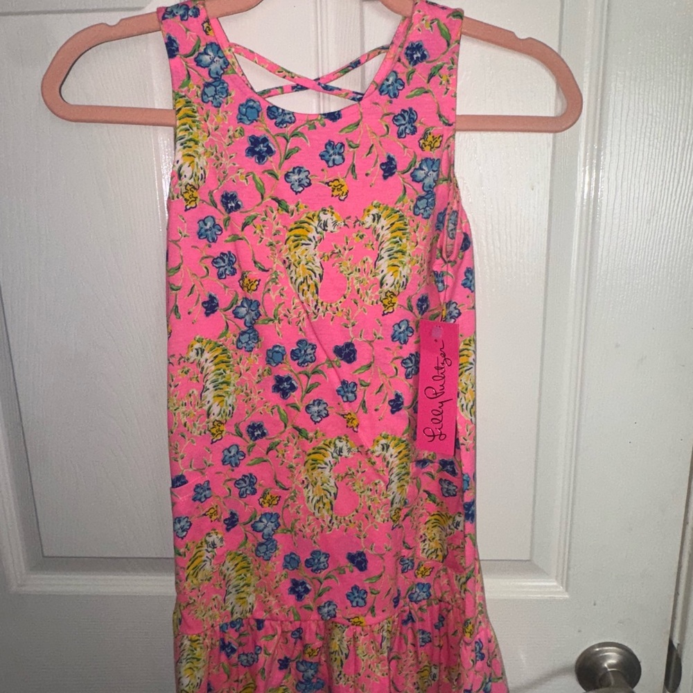 Lilly Pulitzer Pink Floral Sleeveless Dress